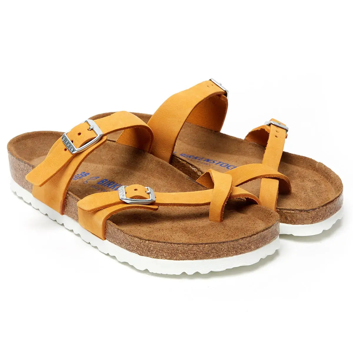 Birkenstock Mayari Soft Footbed Nubuck Leather Sandals