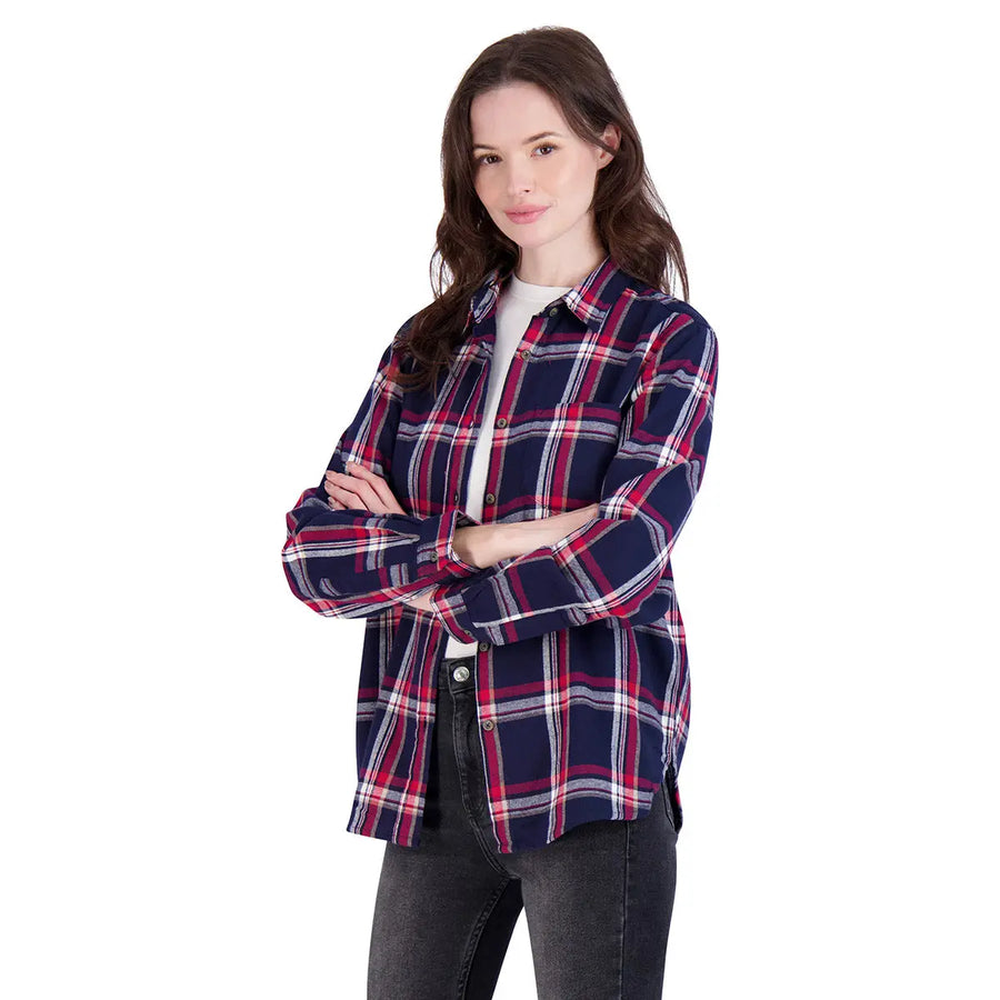 Navy Red Plaid-