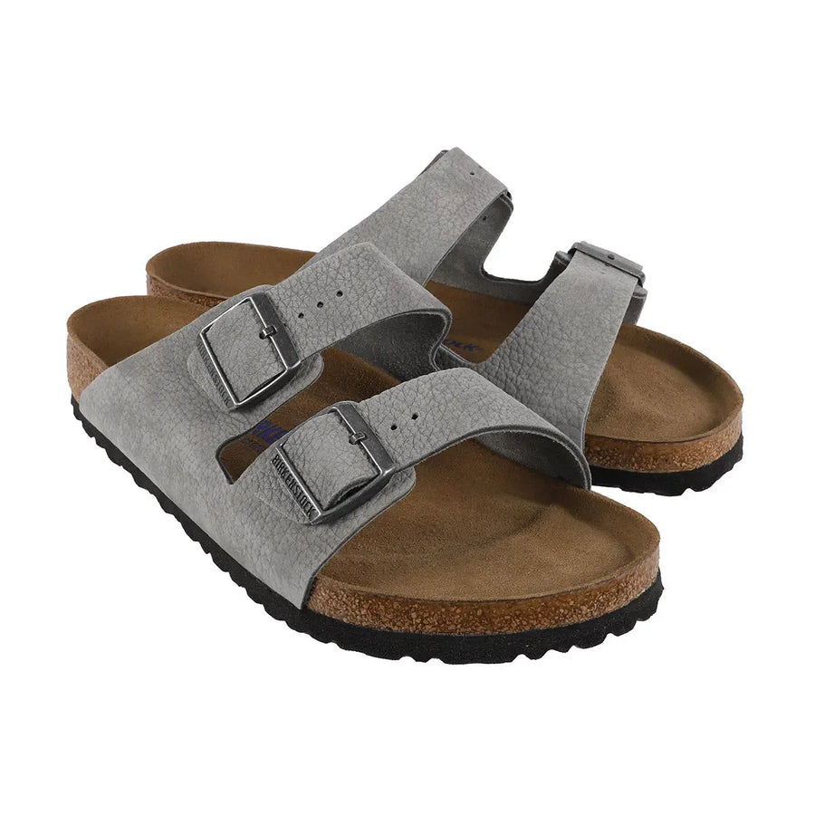 Birkenstock Arizona Soft Footbed Nubuck Leather Sandals