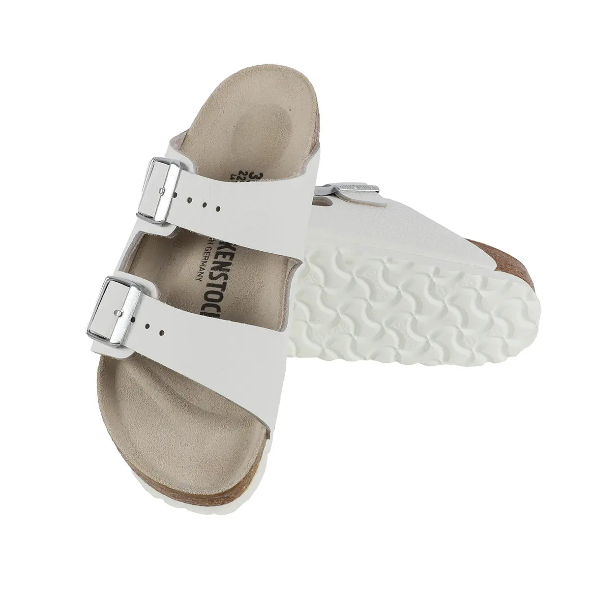 White/Silver Buckle-