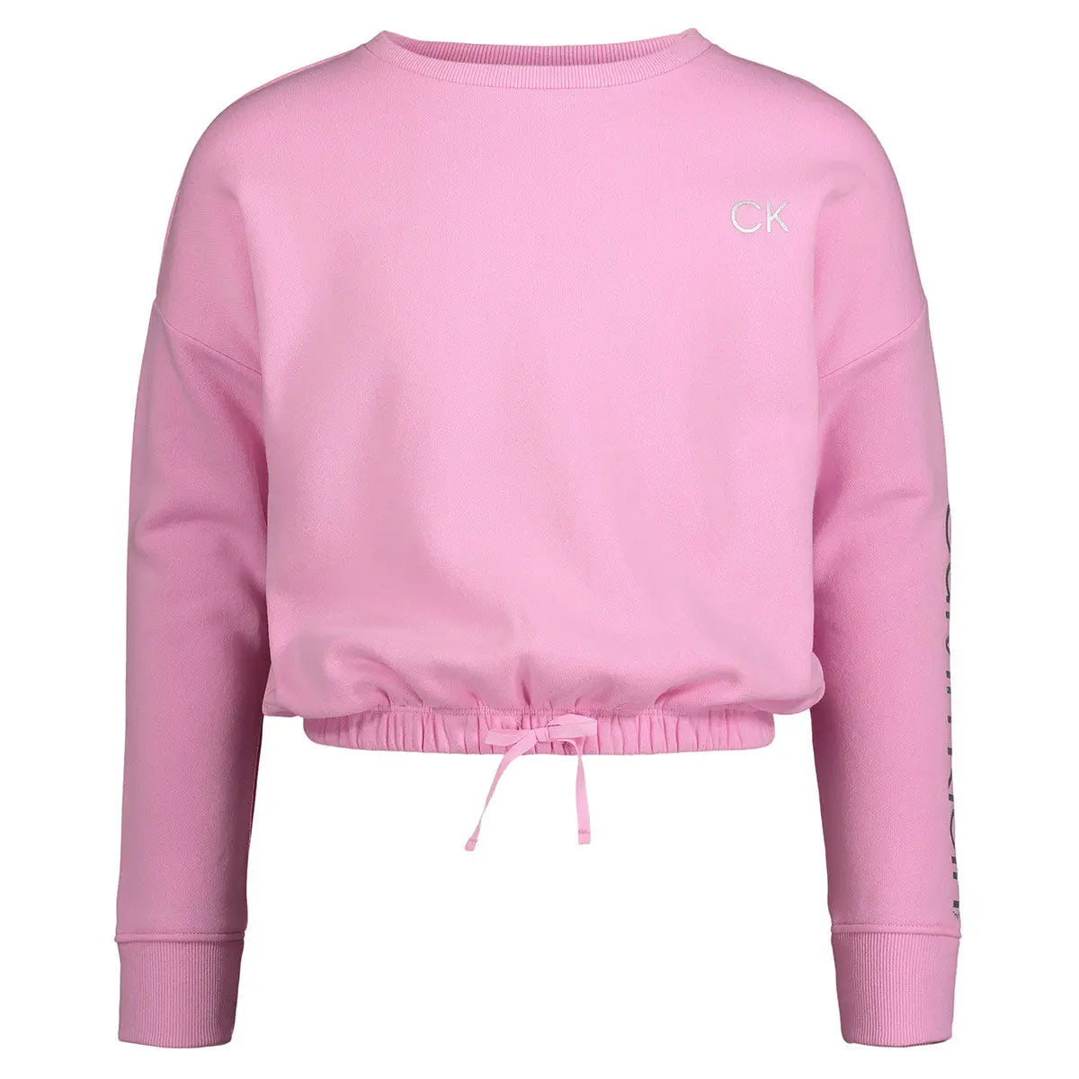 Calvin Klein Girl's CKP Logo Sleeve Sweatshirt