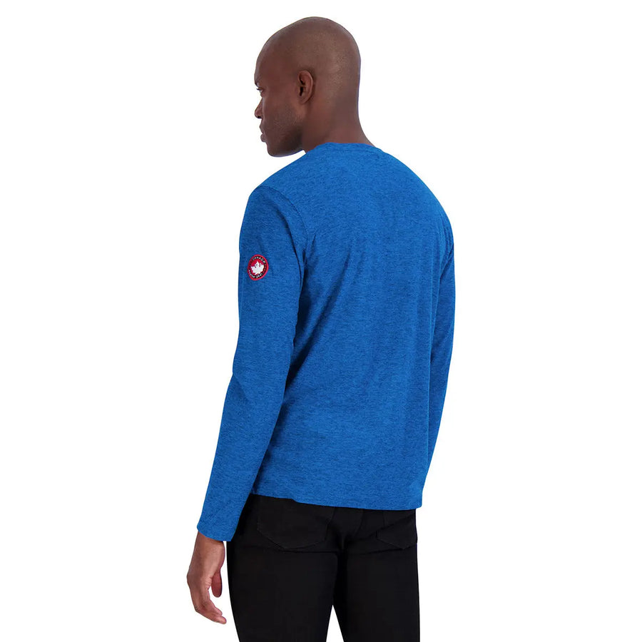 Canada Weather Gear Men's Long Sleeve Two Tone Supreme Soft Henley