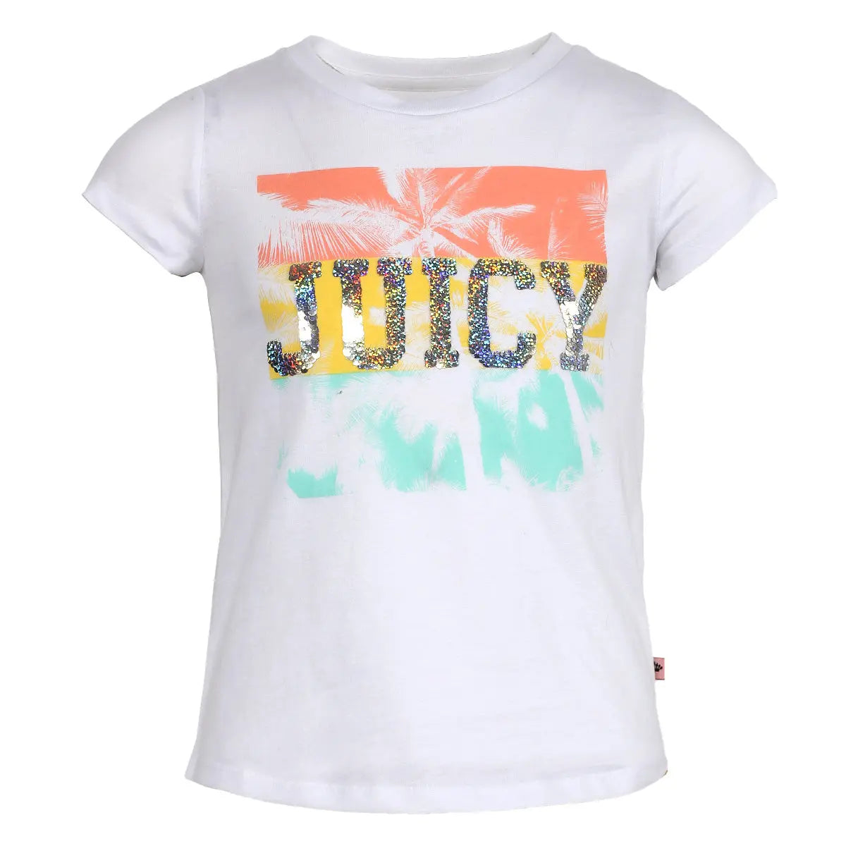 Juicy Couture Big Girl's Palm Sequin Tee