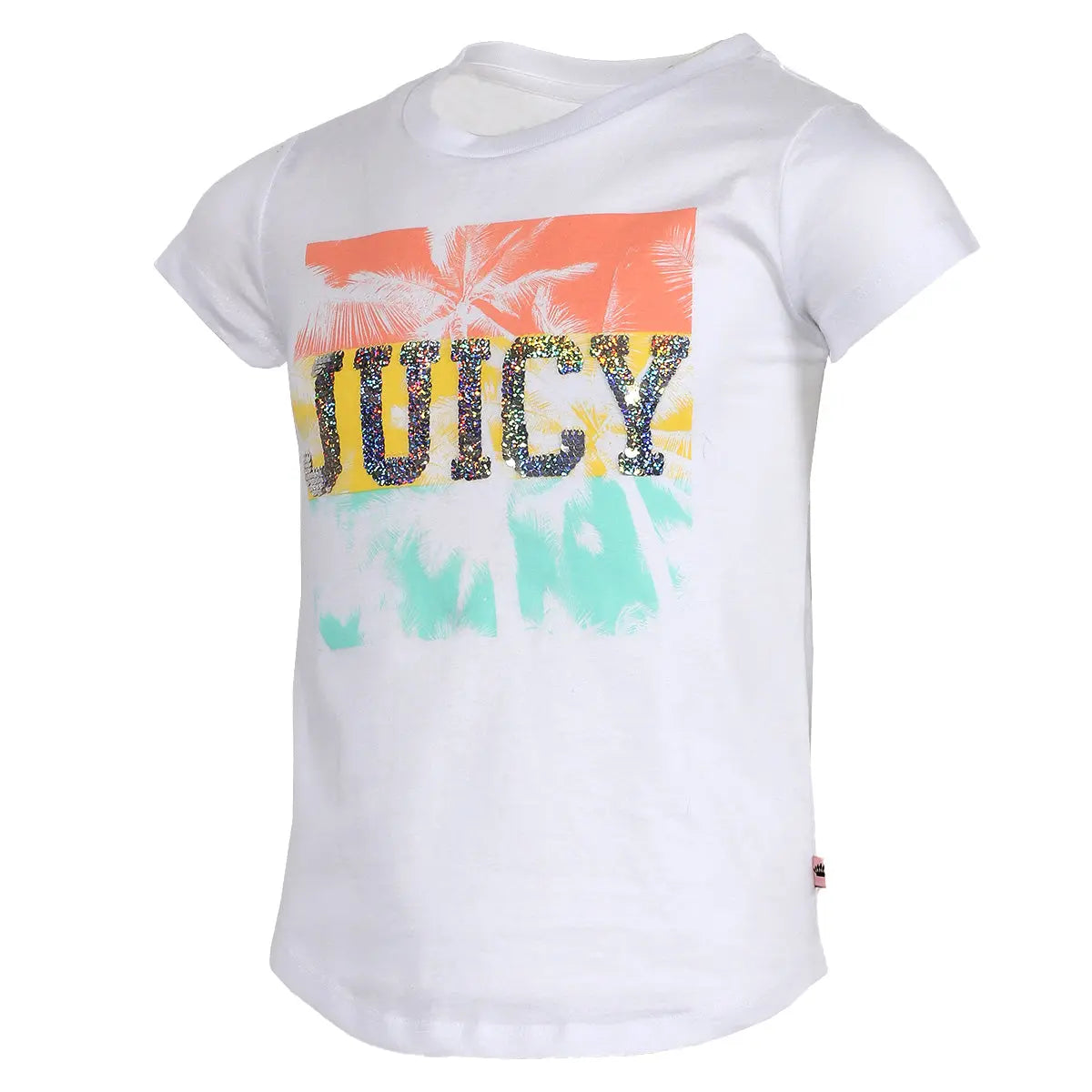 Juicy Couture Big Girl's Palm Sequin Tee