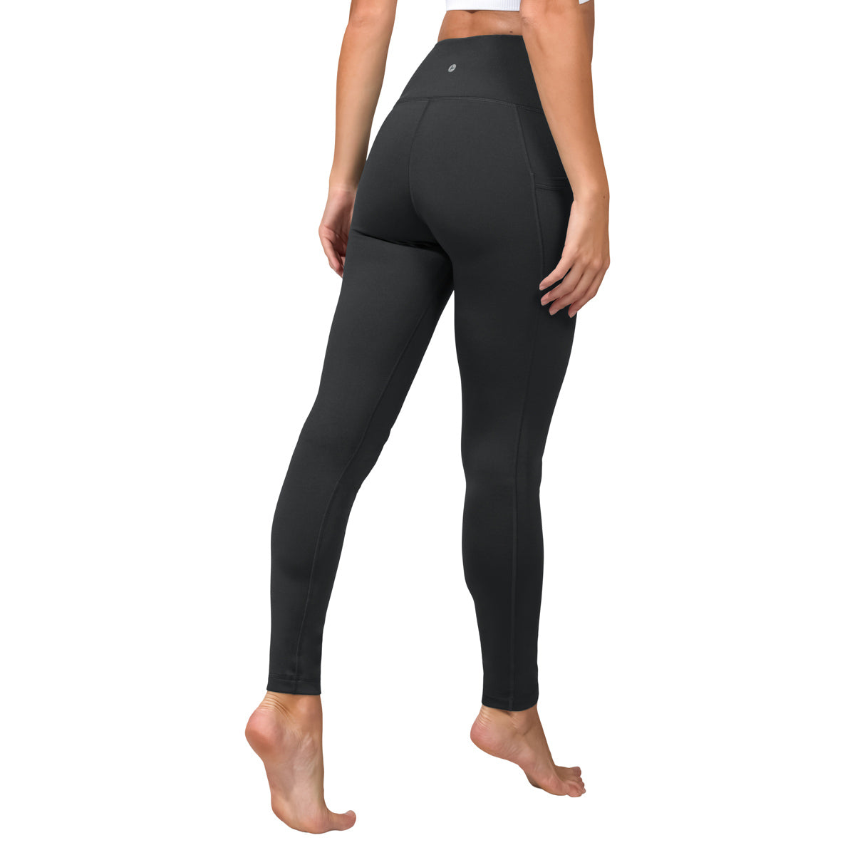 90 Degree By Reflex - Women's Polarflex Fleece Lined High Waist Side Pocket  Legging - Black - Xx Large : Target