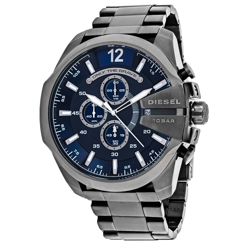 Diesel Men's Mega chief Blue Dial Watch - DZ4329 – PROOZY