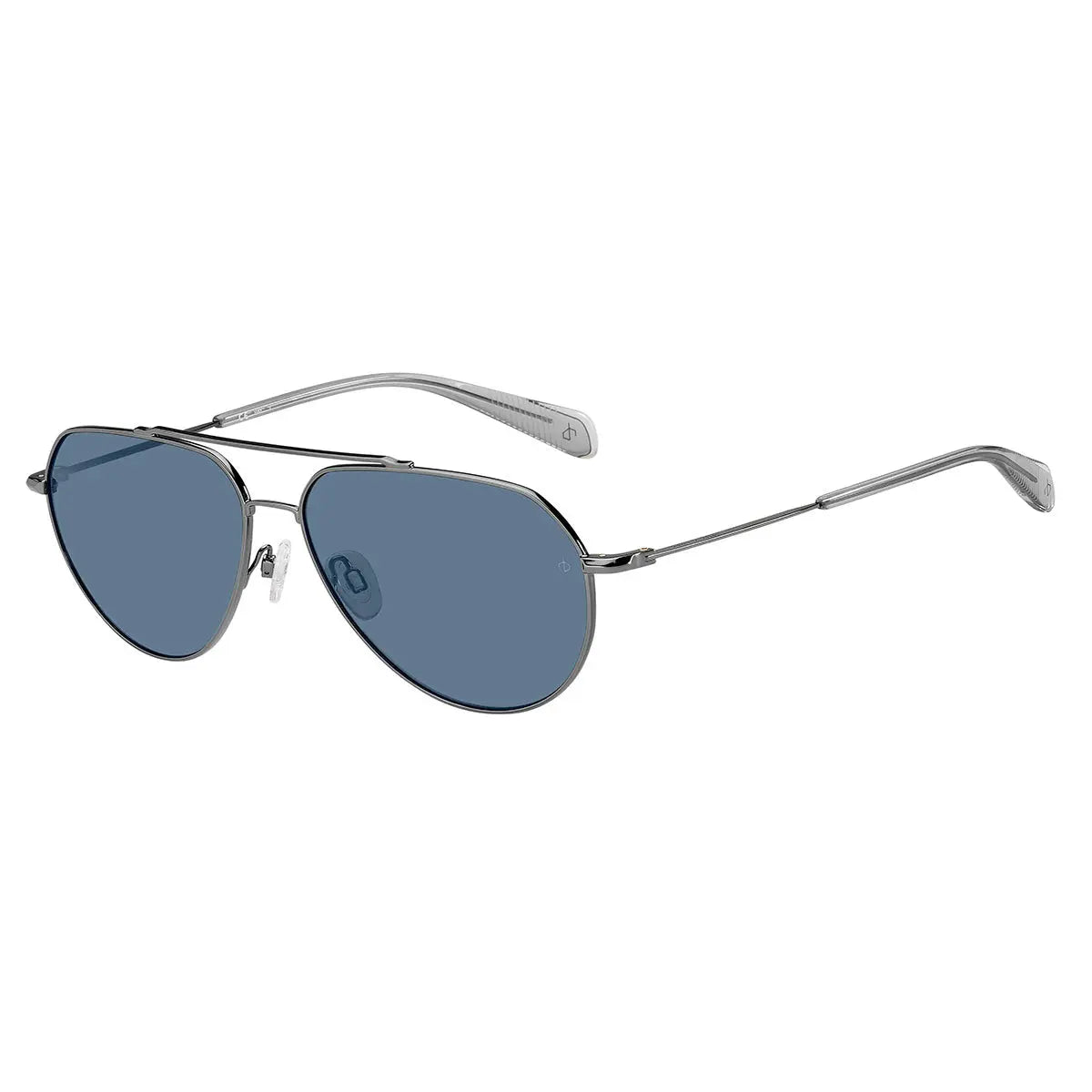 rag & bone Aviator Sunglasses Ruthenium/Blue Avio Lens – PROOZY