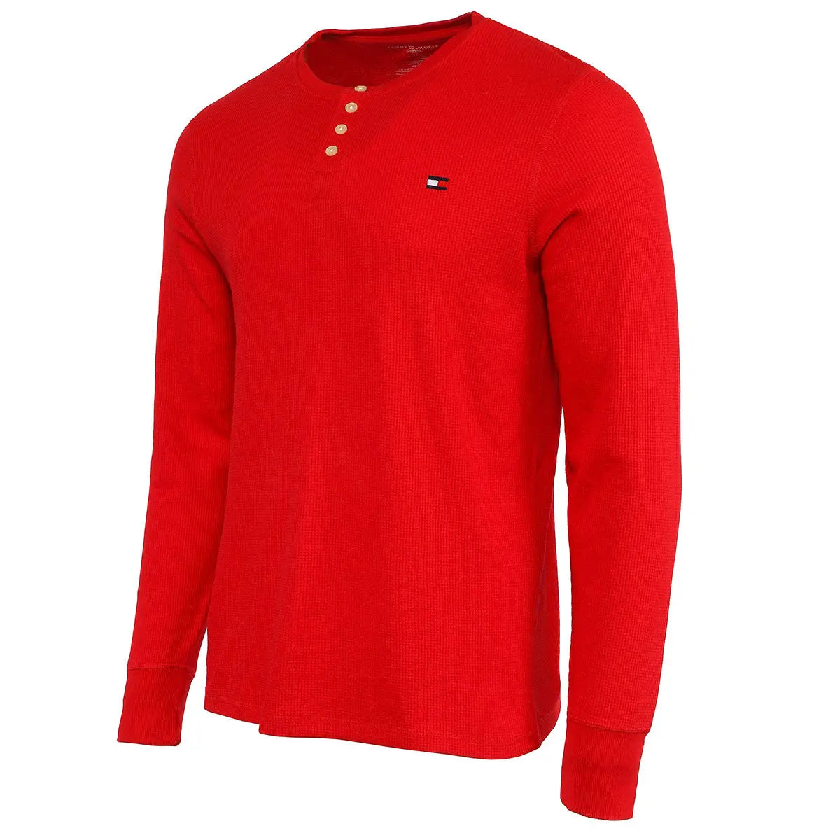 Tommy Hilfiger Men's Thermal 4 Button Long Sleeve Shirt – PROOZY